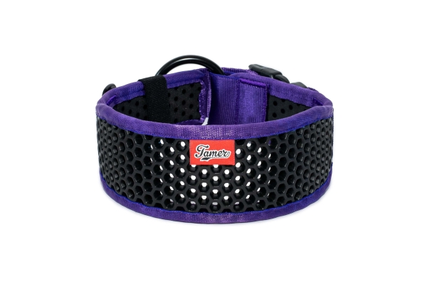 SOFTY Halsband | Länge: 55-61cm | Breite: 6,3cm | Farbe: lila/schwarz
